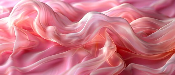 Fototapeta premium Abstract Fluid Art with Pink and White Colors