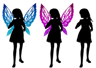 人物　全身ポーズ　シルエットセット