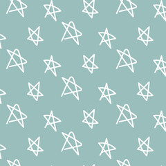 cute hand drawn star pattern design