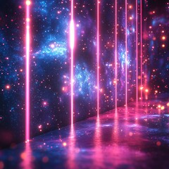 Dynamic Laser Light Show in Vibrant Colors