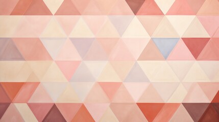 A minimalist abstract diamond pattern with geometric shapes in subtle shades of pink, conveying a sense of understated elegance and refinement.