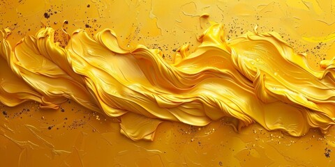 Vibrant Abstract Yellow Artwork