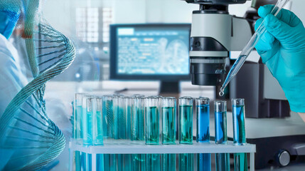 Concept for research and science, innovative ideas