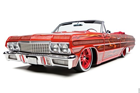 Lowrider car convertible vehicle.