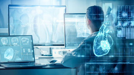 Concept for research and science, innovative ideas