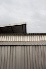 Buildings with metal sheets as walls