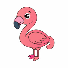 Flamingo art vector illustration