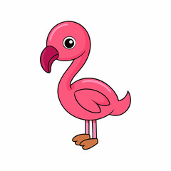 Flamingo art vector illustration