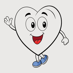 Heart art vector illustration