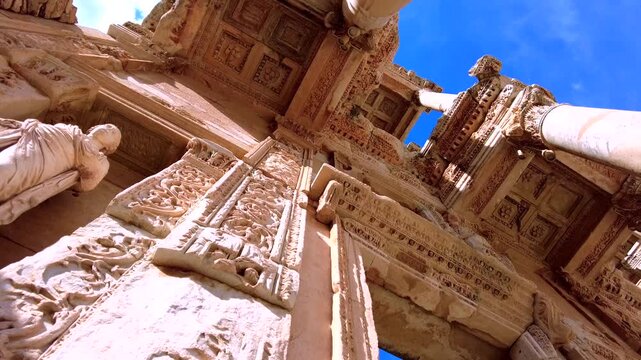 The Library of Celsus is an ancient Roman building in Ephesus, Anatolia, today located near the modern town of Sel&ccedil;uk, in the İzmir Province of western Turkey.