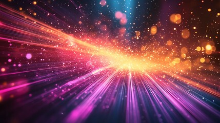 Obraz premium Dynamic Laser Light Show in Vibrant Colors