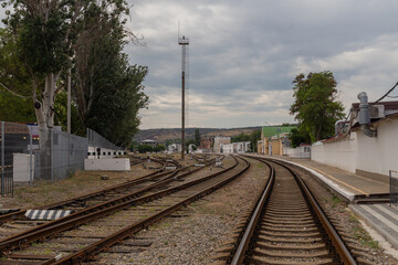 Fototapeta premium A walk through the streets and sights of the city. Feodosia, Crimea, Russia. 27.07.2024