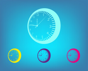 Fototapeta premium Vector icon on a blue background with a gradient