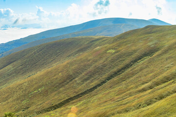 Fototapeta premium clouds over the Carpathians..