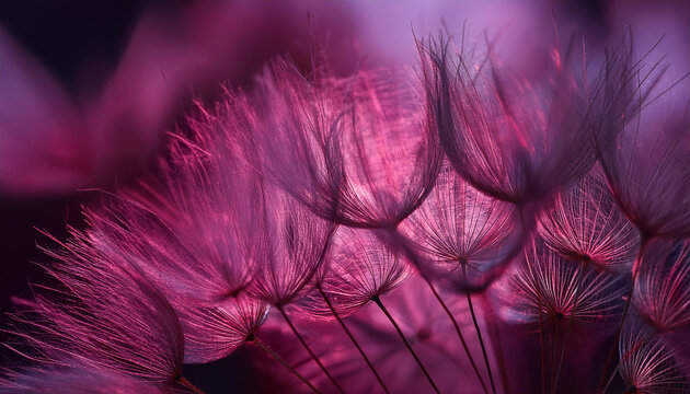 Kolorowy dmuchawiec, tapeta generative ai 