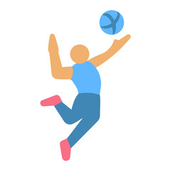 Serving Volleyball Icon