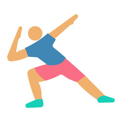 Fototapeta premium Victory Pose Icon