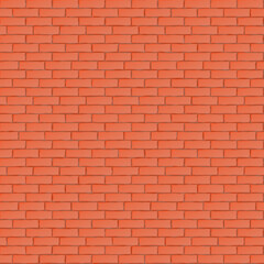 Obraz premium Brick wall seamless pattern. Masonry surface background