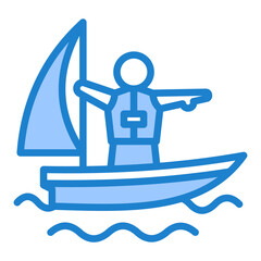 Youth Sailing Icon