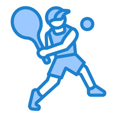 Swinging Tennis Icon
