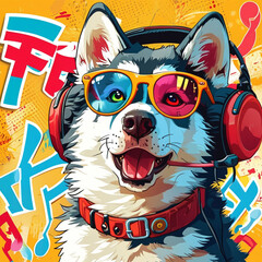 Siberian Husky Happiness in Japanese02