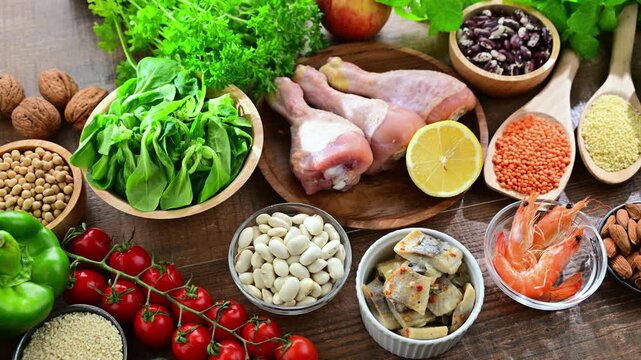 Food products representing the MIND diet
