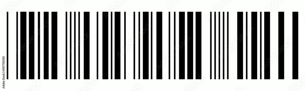 Wall mural barcode icon. barcode vector icon. simple fake bar code. bar code for web design. barcode product di