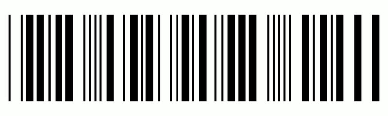 Barcode icon. Barcode vector icon. Simple fake bar code. Bar code for web design. Barcode product distribution icon. Vector illustration isolated on white background.