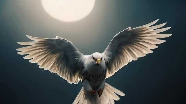 doves fly at night