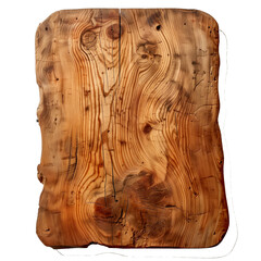 rectangular wooden board on a white background.