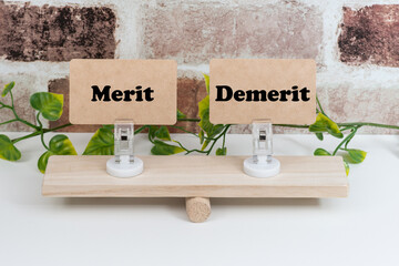 シーソーの上のmeritとdemerit