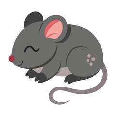 Illustration of Sleeping mouse Animal 