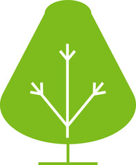 Obraz premium Pine Tree Icon Illustration