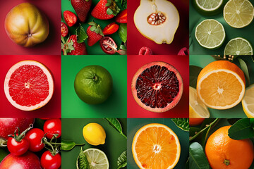 Multivitamin water wave splash with orange fruit generate AI