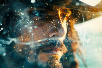 Navy marine adventure film movie fairytale pirate conceptual poster banner book cover, Generative AI