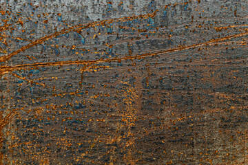 Old scratched rusty metal texture. Stock photo