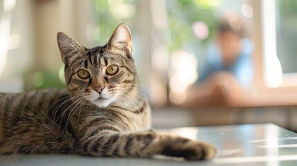 The Relaxing Tabby Cat