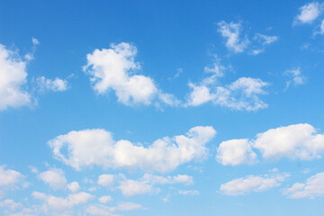 blue sky with white clouds