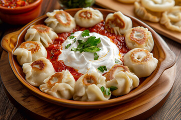 Traditional Turkish cuisine; Turkish ravioli, Turkish name; Manti, ucgen manti
