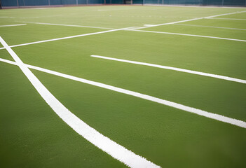 Fototapeta premium empty football field, summer, grass, summer, urban