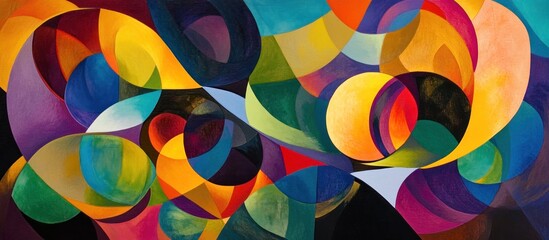 Obraz premium Abstract Art with Vibrant Colors