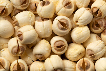  Dried Lotus seed full frame close up as background
