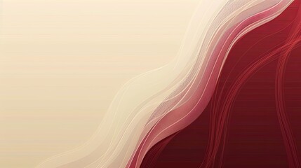 Elegant Corporate PowerPoint Template with Maroon and Beige Gradients, Raw Style for Professional Presentations - Business and Marketing Slides