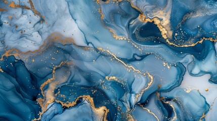 Background texture of marble pattern on liquid ink surface