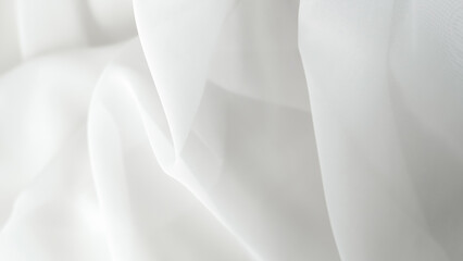 Elegant white fabric satin background, perfect for luxurious and smooth designs.