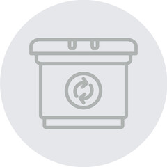 Packaging reduction Vector Line Grey Circle Grey