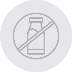 Singleuse plastics Vector Line Grey Circle Grey