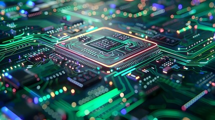 Obraz premium computer circuit board