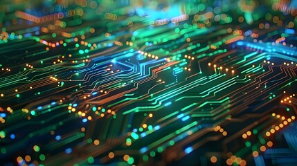 Obraz premium computer circuit board