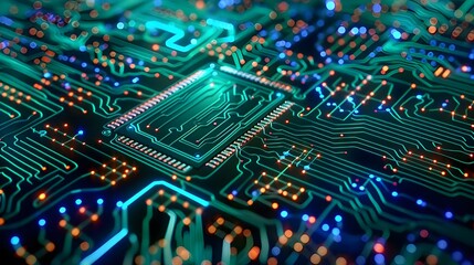 Obraz premium computer circuit board